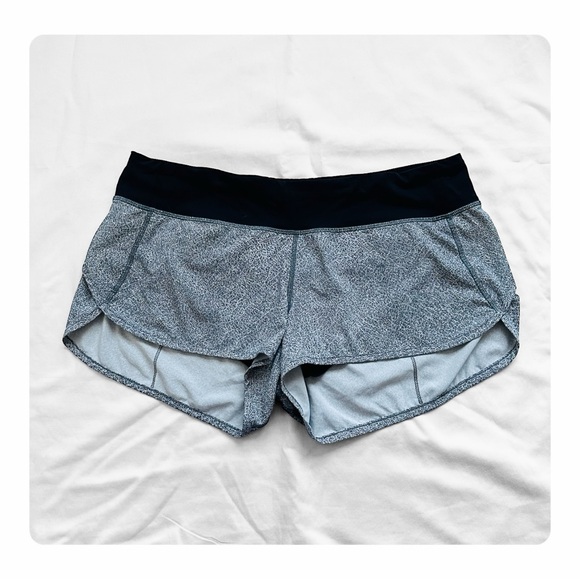 ★ Lululemon Speed Up Short Long Updated Fit - Heather Lux Multi Black ★ - Picture 4 of 17